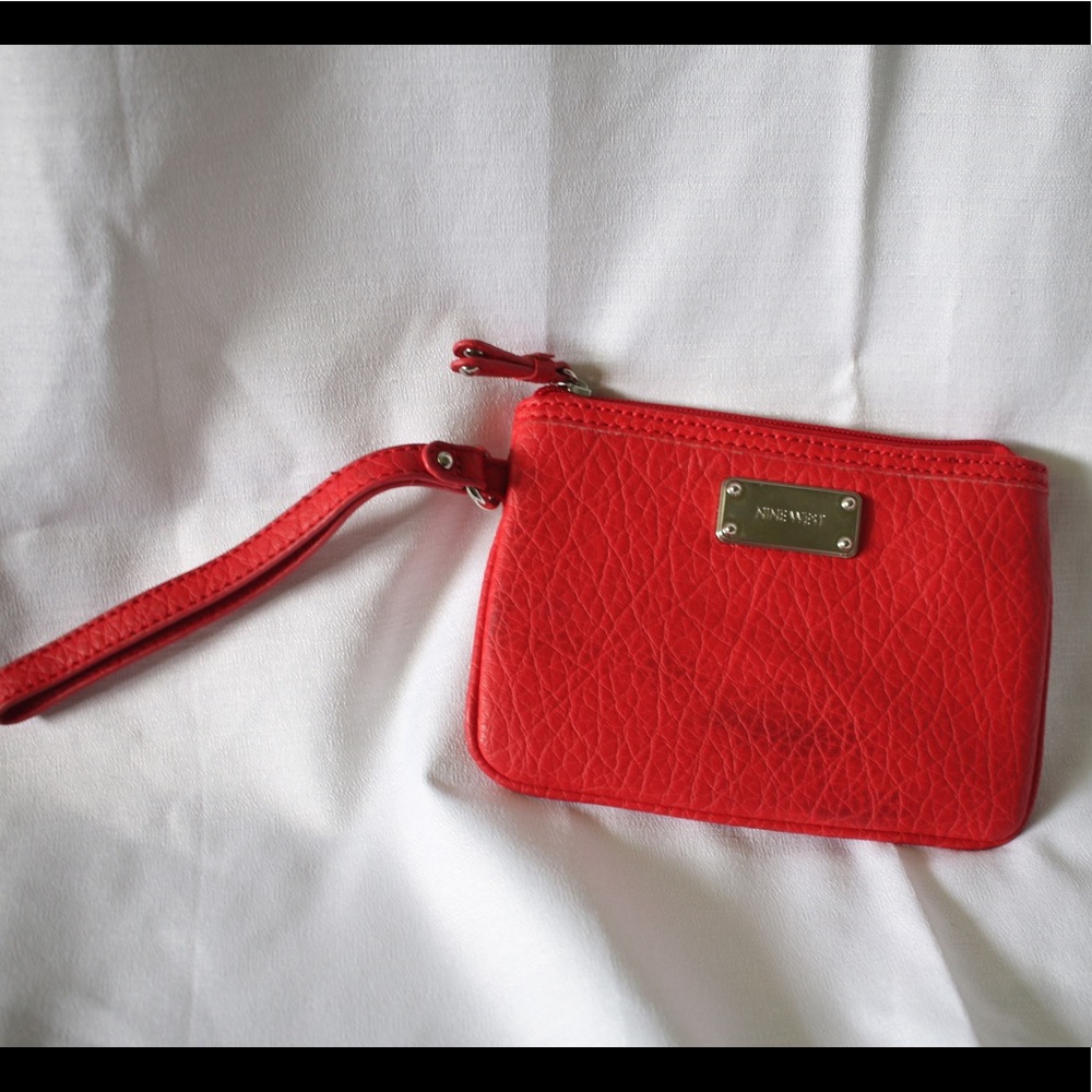 Nine West Red Purse/Wristlest